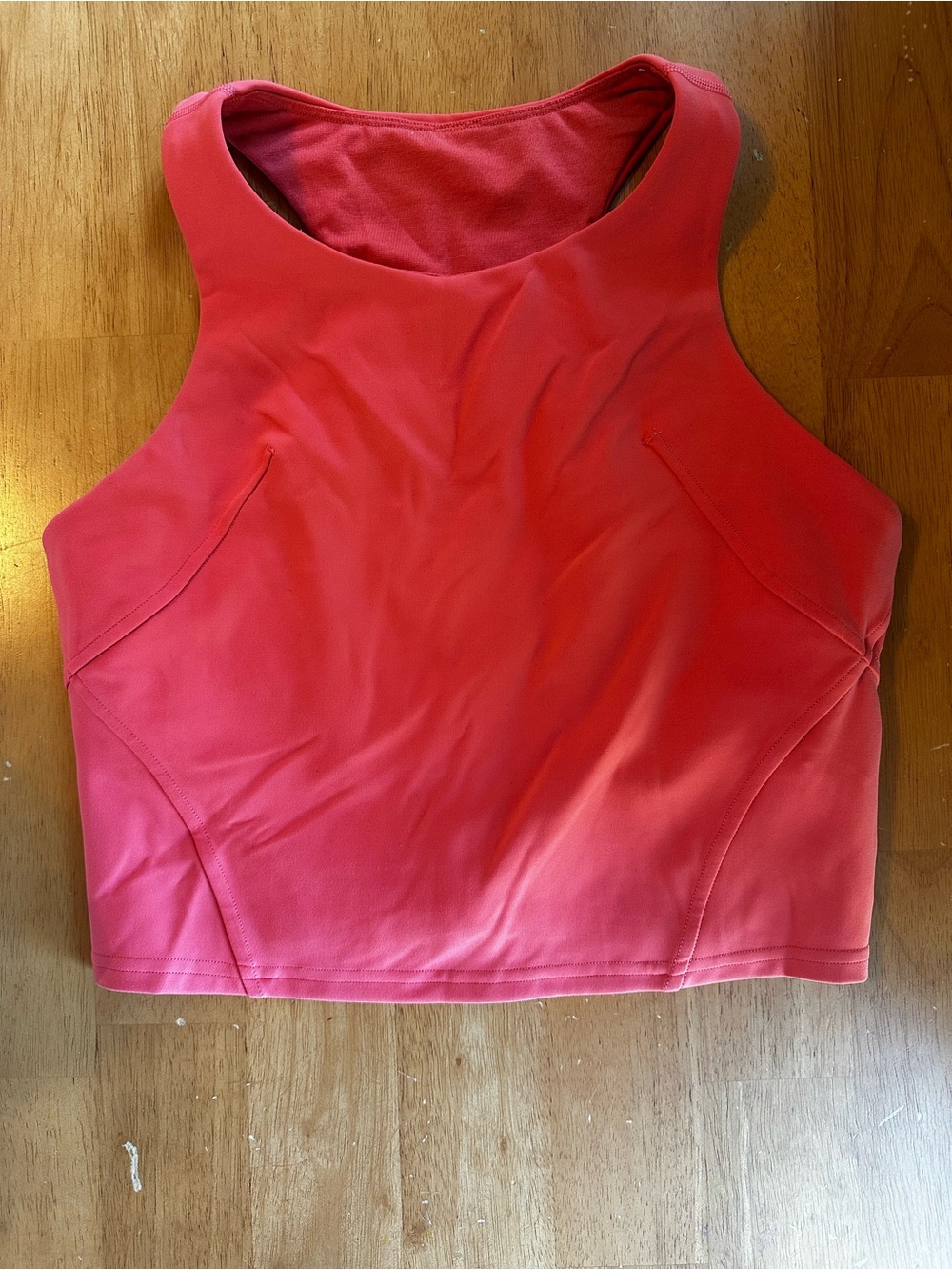 lululemon athletica Coral-Pink Athletic Crop Tank